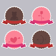 Valentine blank labels