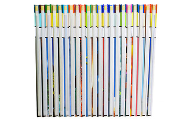 The books for children on a white background.