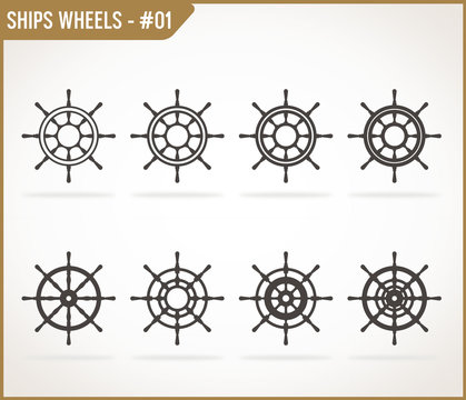Ships Wheels Graphic Collection #1
