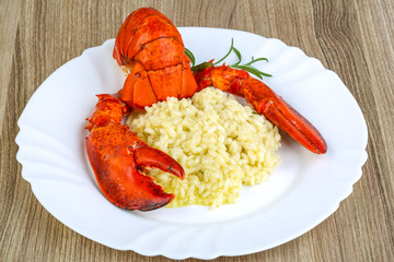 Risotto with lobster