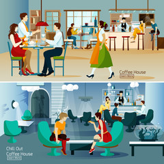 Coffee House Horizontal Banners