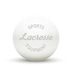 White Lacrosse ball. 