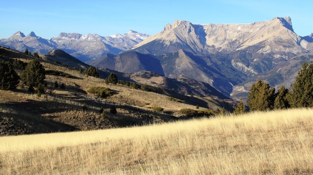 pic de Bure vue de Ce&uuml;ze