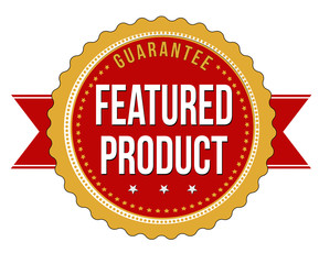 Featured product label or stamp