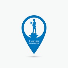 Belgrade location pin