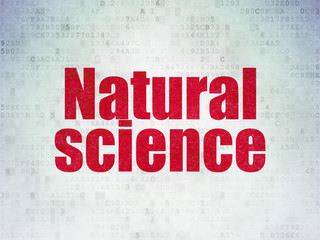 Science concept: Natural Science on Digital Paper background