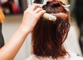 Naklejka premium styling hair
