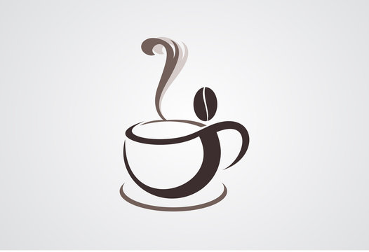 Cofffe cup logo vector