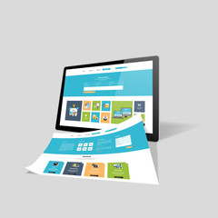 Web design concept vector illustration
