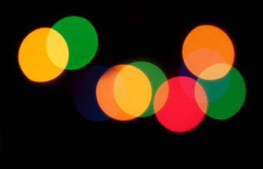 Abstract defocused colored lights background