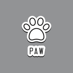 Paw Print. Vector illustration