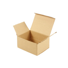 cardboard box, isolated on white background