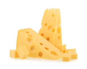 Gartenposter piece of cheese isolated © azure