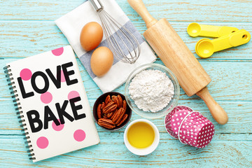 Love baking concept