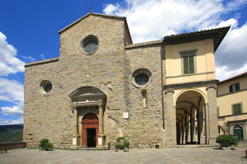 Fototapeta na wymiar Toscana,Arezzo,il paese di Cortona.