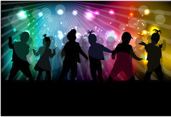 Children silhouettes