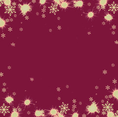 Beautiful festive abstract grunge background with snowflakes and shining stars.