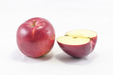 Red ripe juicy apple