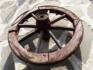 Ancient wain wheel