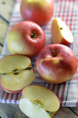 red ripe apples