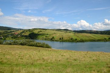 Czorsztyn lake in Poland