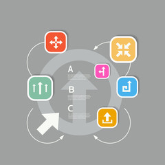 Template vector infographics set. Abstract concept design