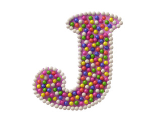 Candy Letter J