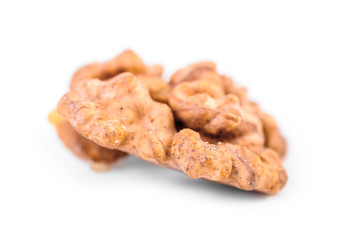 Walnut Fruit Isolated On White Background