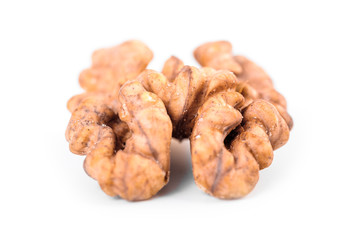 Walnut Fruit Isolated On White Background