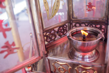 Old storn chinese Temple lanterns