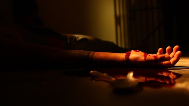 Hand with Blood