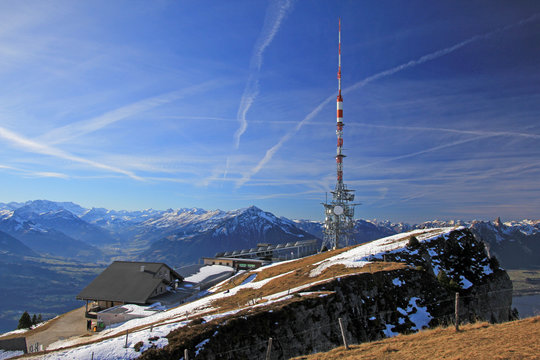 sendeturm niederhorn, schweiz