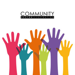 Fototapeta premium Community people graphic