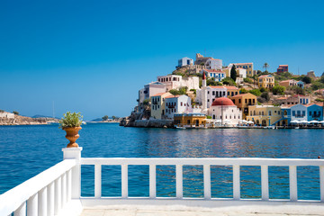 Mediterranean Greek island Kastellorizo ( Megisti).