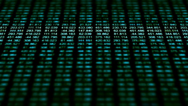Data Storm 0546: A data grid of streaming numbers (Loop).