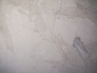 Cracked concrete wall