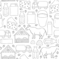 Milk production background