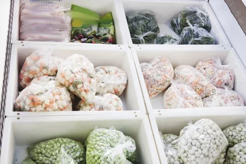 Crédence de cuisine en verre imprimé Légumes frozen vegetables