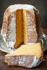 Pandoro, italian christmas cake