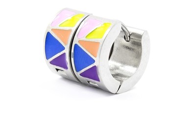 Silver earrings stainless steel