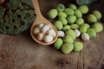 Lotus seed with pod