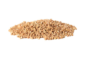 Buckwheat seeds isolated on a white