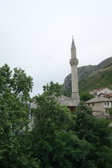 Obraz premium minaret mostar
