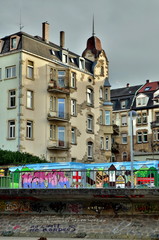 Altbauten an der Dreisam