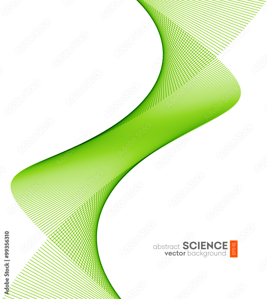 Poster abstract vector background, futuristic wavy