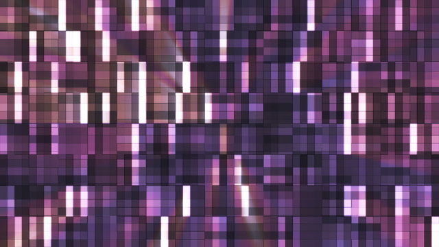 Broadcast Twinkling Squared Hi-Tech Blocks, Purple Brown, Abstract, Loopable, HD