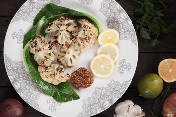 Grilled cauliflower