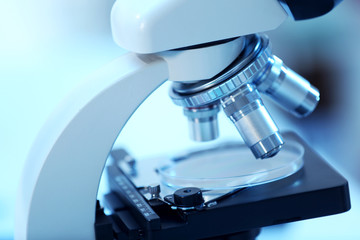 Medical microscope closeup