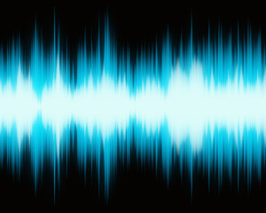 blue neon waveform pattern on black backgrounds