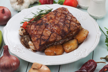 Roasted bacon